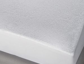 Αδιάβροχο Επιστρώμα King Size 180X200+40Cm Melinen Λευκο (180×200+40cm)